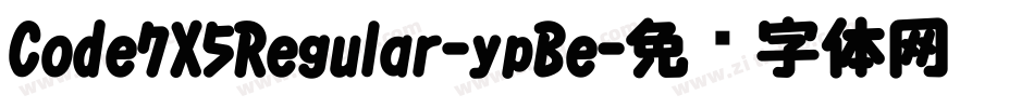 Code7X5Regular-ypBe字体转换