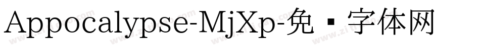 Appocalypse-MjXp字体转换