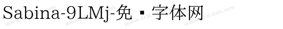 Sabina-9LMj字体转换