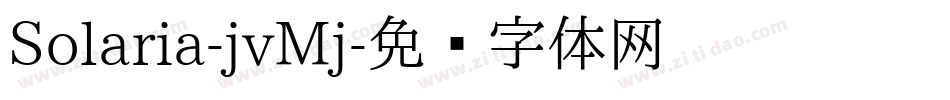 Solaria-jvMj字体转换