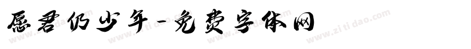 愿君仍少年字体转换