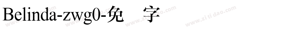 Belinda-zwg0字体转换