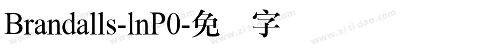 Brandalls-lnP0字体转换