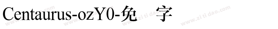 Centaurus-ozY0字体转换