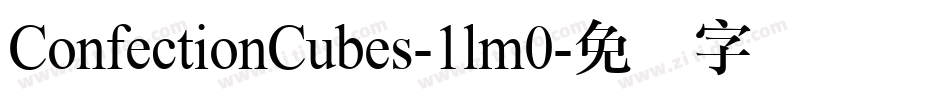ConfectionCubes-1lm0字体转换