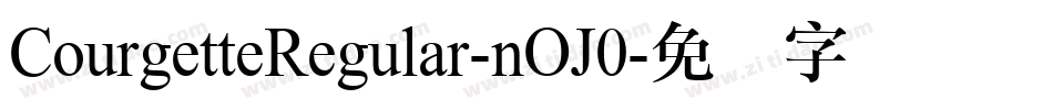 CourgetteRegular-nOJ0字体转换