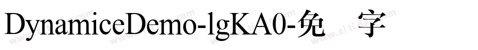 DynamiceDemo-lgKA0字体转换