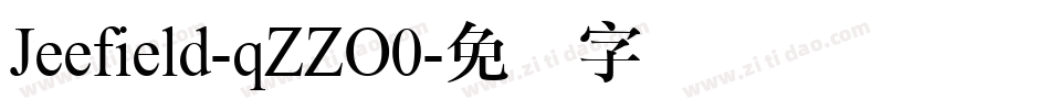 Jeefield-qZZO0字体转换