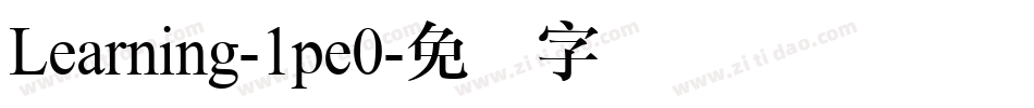 Learning-1pe0字体转换