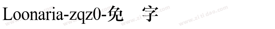 Loonaria-zqz0字体转换