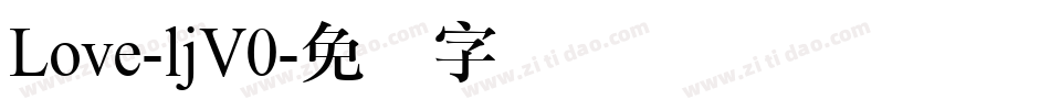 Love-ljV0字体转换