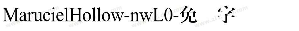 MarucielHollow-nwL0字体转换