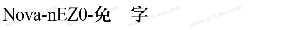 Nova-nEZ0字体转换