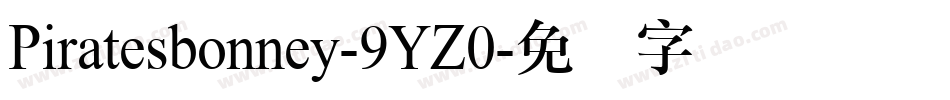 Piratesbonney-9YZ0字体转换