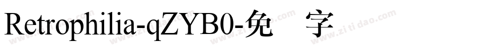 Retrophilia-qZYB0字体转换