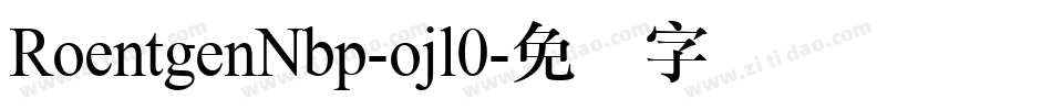 RoentgenNbp-ojl0字体转换
