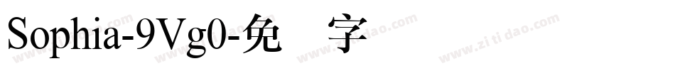 Sophia-9Vg0字体转换