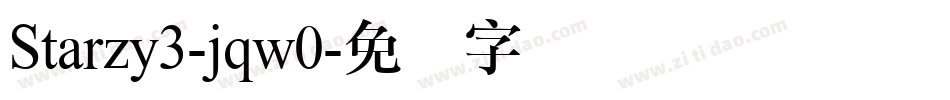 Starzy3-jqw0字体转换