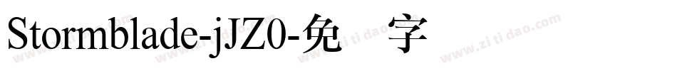 Stormblade-jJZ0字体转换