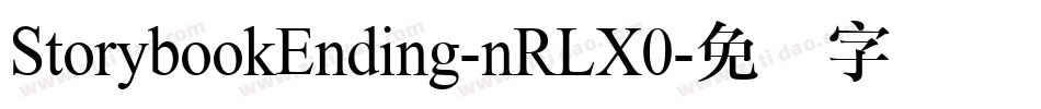 StorybookEnding-nRLX0字体转换