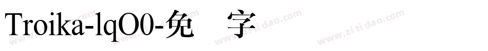 Troika-lqO0字体转换