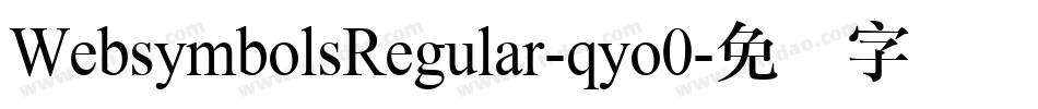 WebsymbolsRegular-qyo0字体转换
