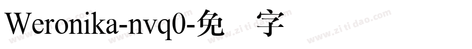 Weronika-nvq0字体转换