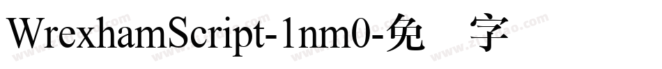WrexhamScript-1nm0字体转换