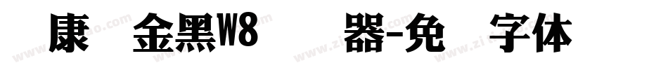 华康俪金黑W8转换器字体转换