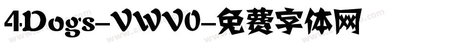 4Dogs-VWV0字体转换