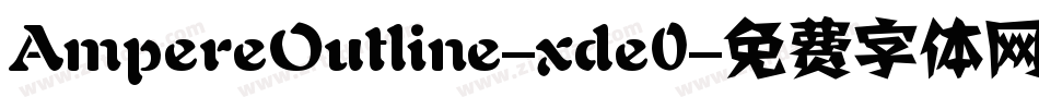AmpereOutline-xde0字体转换
