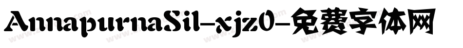 AnnapurnaSil-xjz0字体转换