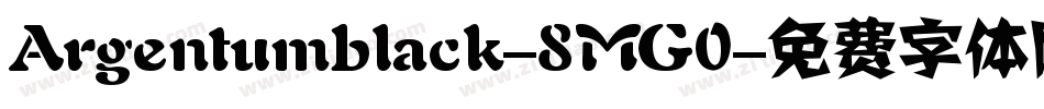 Argentumblack-8MG0字体转换