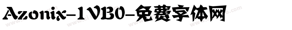 Azonix-1VB0字体转换