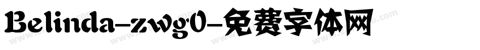 Belinda-zwg0字体转换
