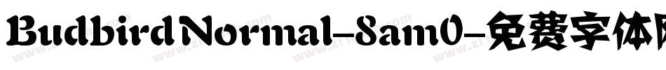 BudbirdNormal-8am0字体转换