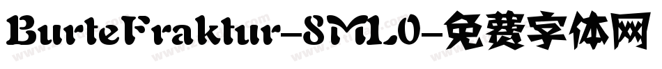 BurteFraktur-8ML0字体转换
