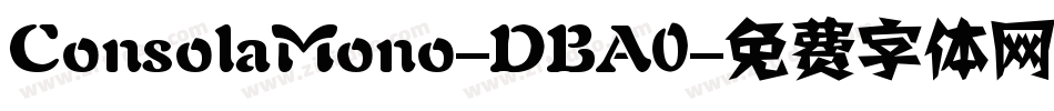 ConsolaMono-DBA0字体转换