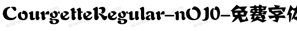 CourgetteRegular-nOJ0字体转换