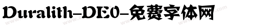 Duralith-DE0字体转换