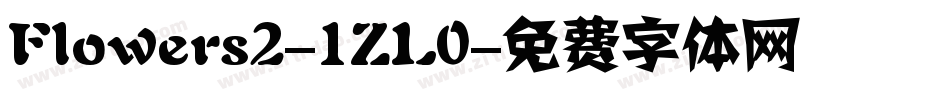 Flowers2-1ZL0字体转换