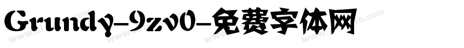 Grundy-9zv0字体转换