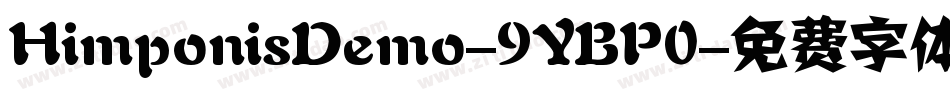HimponisDemo-9YBP0字体转换