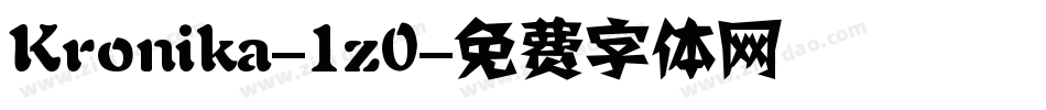 Kronika-1z0字体转换