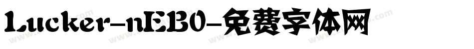 Lucker-nEB0字体转换
