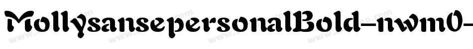MollysansepersonalBold-nwm0字体转换