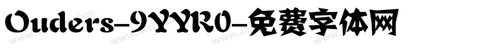 Ouders-9YYR0字体转换