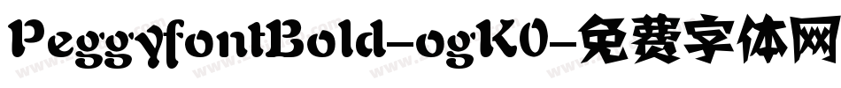 PeggyfontBold-ogK0字体转换