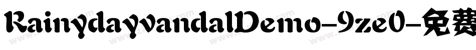 RainydayvandalDemo-9ze0字体转换