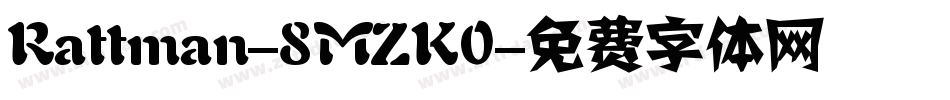 Rattman-8MZK0字体转换